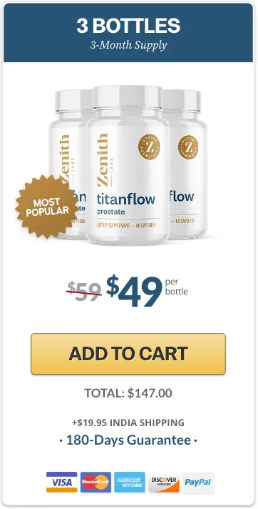 TitanFlow three bottles order